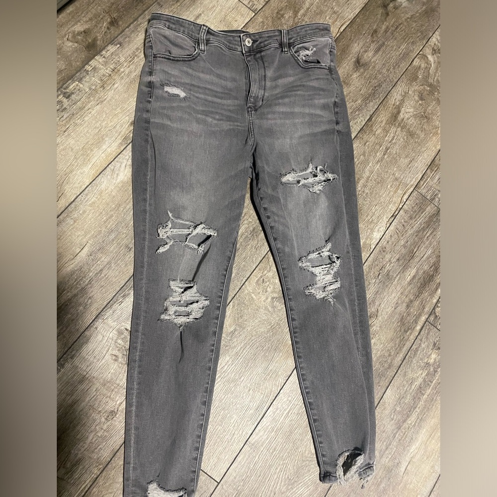 american eagle jeans womens 16 super hi rise jeggings next level stretch